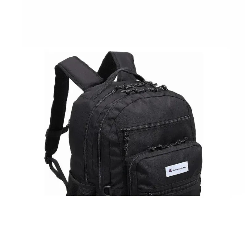 Champion Recycled Polyester Backpack Unisex Black & White-4