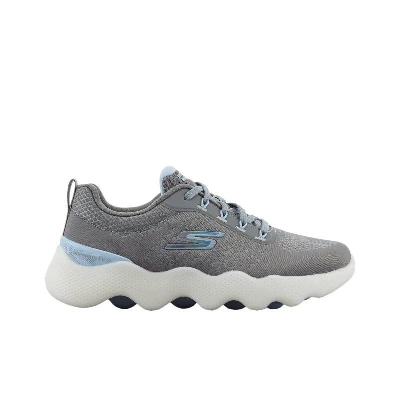 Skechers Go Walk Massage Fit Low Top Casual Shoes Women's Gray-1