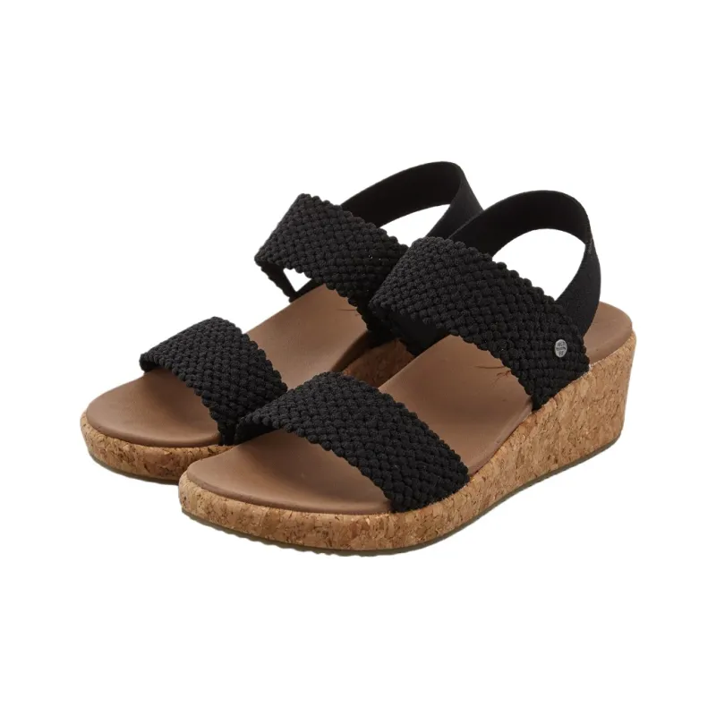 Skechers ARCH FIT BEVERLEE One Strap Sandals High Heel 5 8cm Women's Black-2