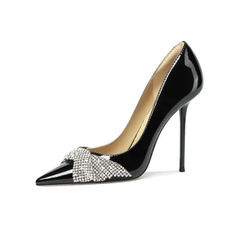 Lily Wei Moonlight Glow Slim Heel High Heels Women's Black