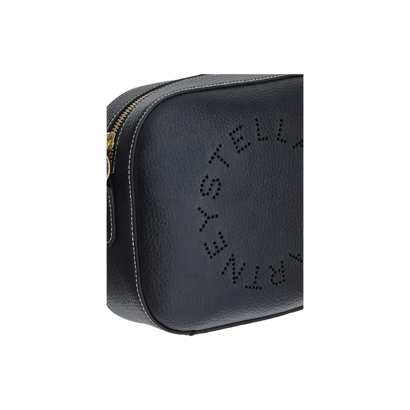 Stella McCartney Logo Perforated Strapped Crossbody Bag-4