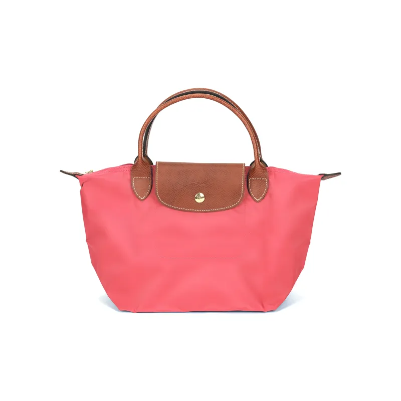 LONGCHAMP Le Pliage Canvas Dumpling Bag Handbag Trumpets Women's Peach Pink-0