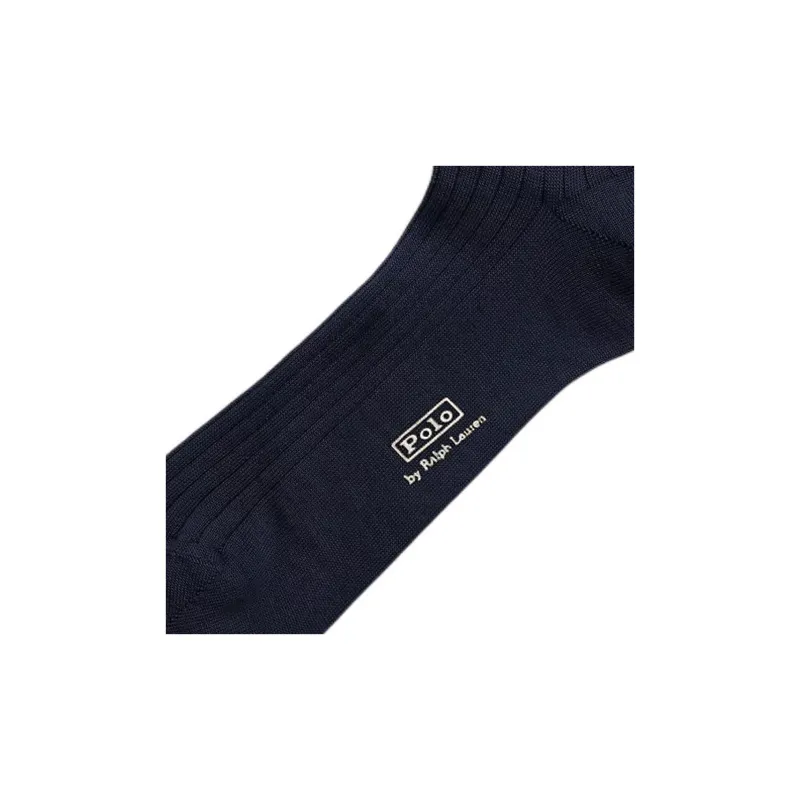 Polo Ralph Lauren Mid Calf Socks Men's 1 Pack Marine Blue-2