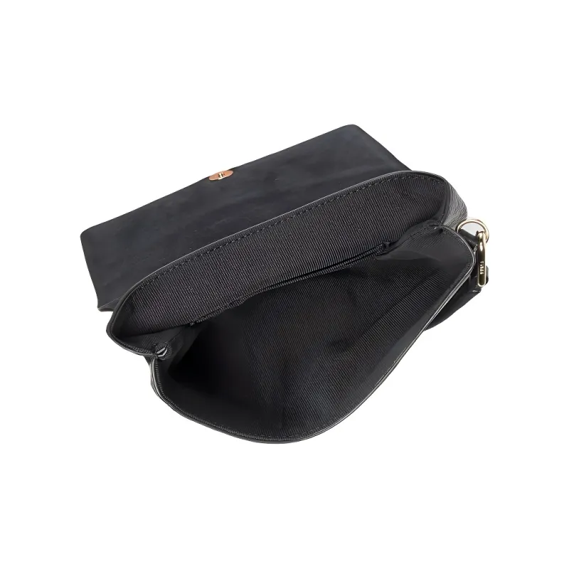 Furla Sofia Grainy Leather Messenger Bag, Shoulder Bag, Crossbody Bag Mini Women's Black-4