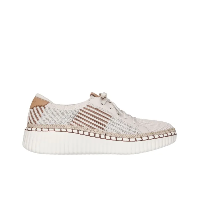 Skechers Wilshire Blvd Shock Absorbers Low Top Casual Shoes Women's White Brown-1