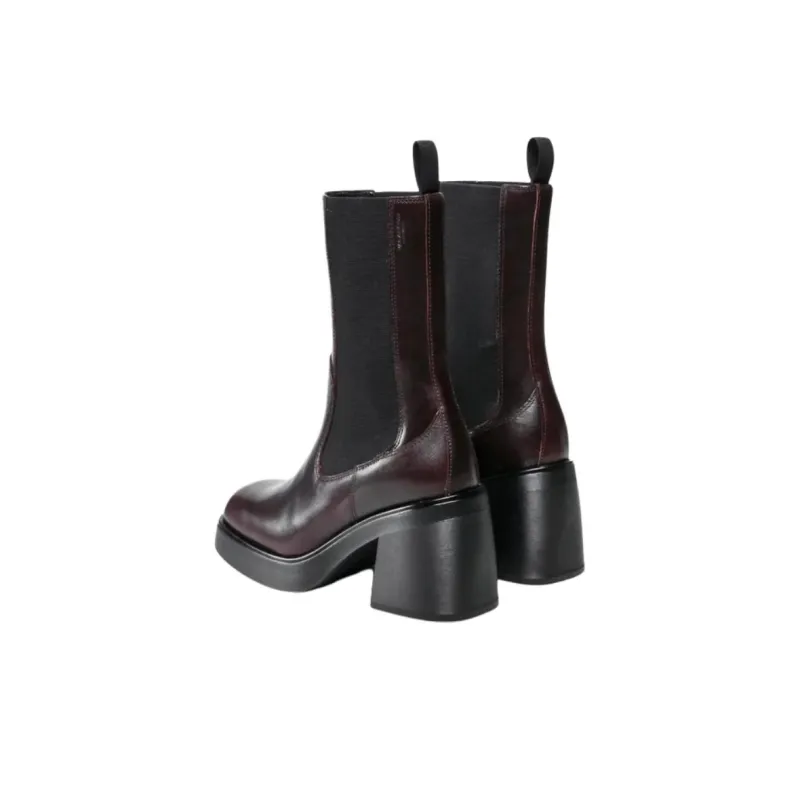 VAGABOND SHOEMAKERS Brooke Short Chelsea Boots 8.5cm Women's Red Brown-1