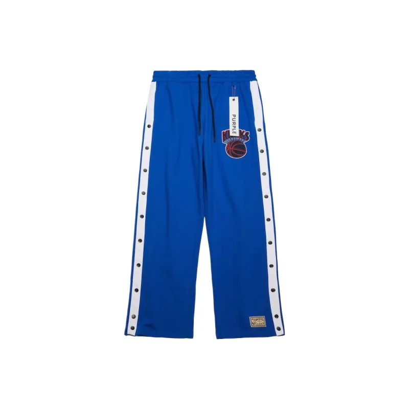 Mitchell & Ness x PURPLE BRAND Blue Sports Pants Men's-0