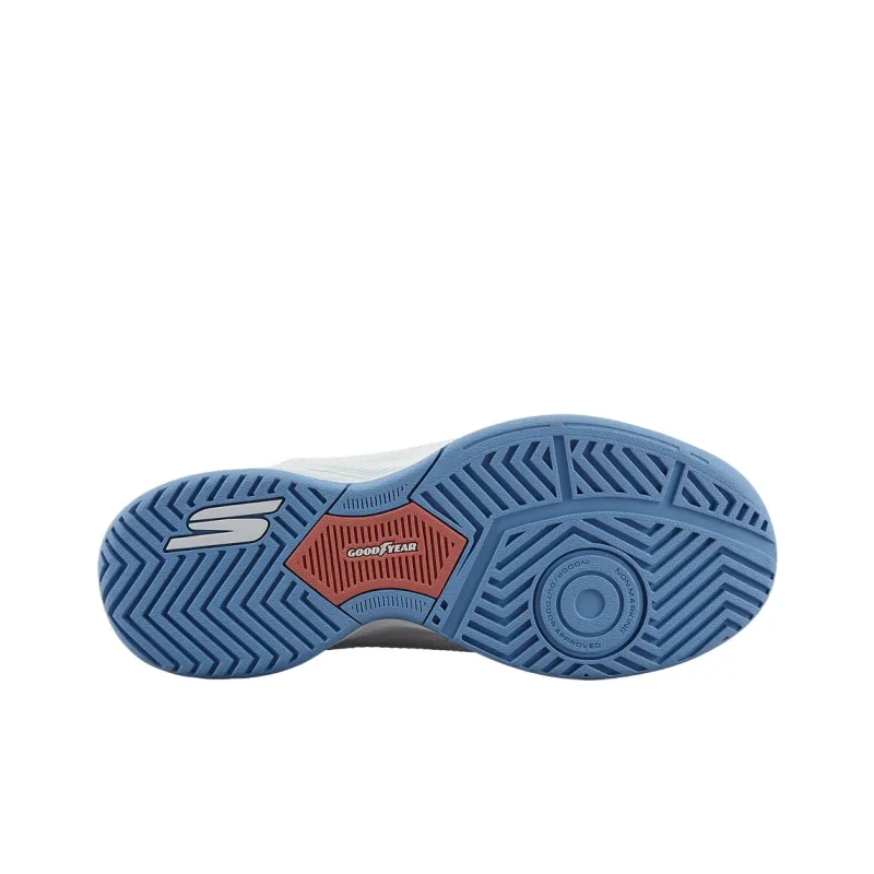 Skechers Viper Court Cushioning Abrasion Resistant Breathable Low Top Casual Shoes Women's White Pink-4