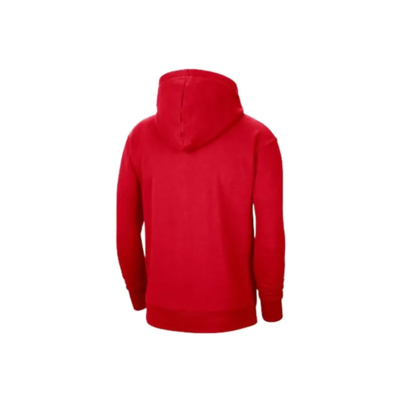 Nike Nba Chicago Bulls Essential Fleece Pullover Loose Fit Hoodie-1