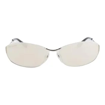 Balenciaga Metal Oval Sunglasses Men's Silver