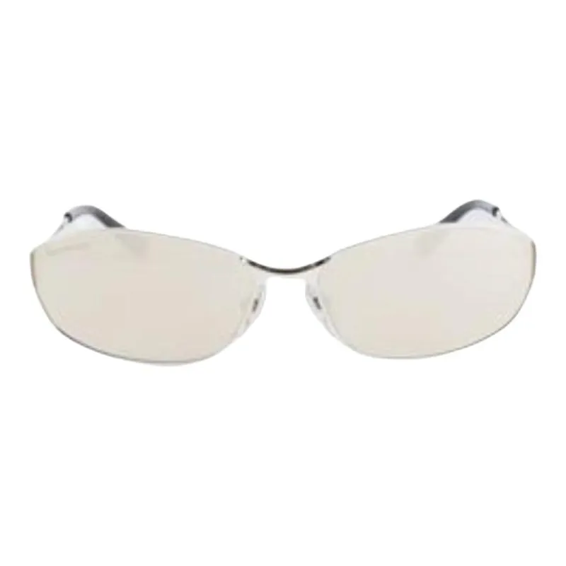 Balenciaga Metal Oval Sunglasses Men's Silver-0
