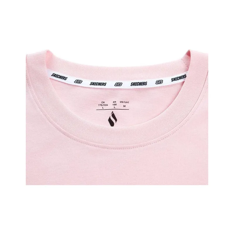 Skechers T Shirt Unisex Chalk Pink-4