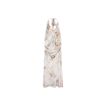 PLANE DRIFT Slip Dresses Women's Fengying Pink Maxi Skirt