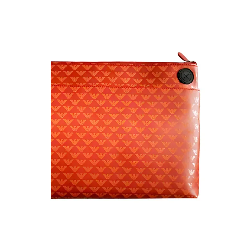 EMPORIO ARMANI Handbag Coin Purse Clutch Men's Orange-2