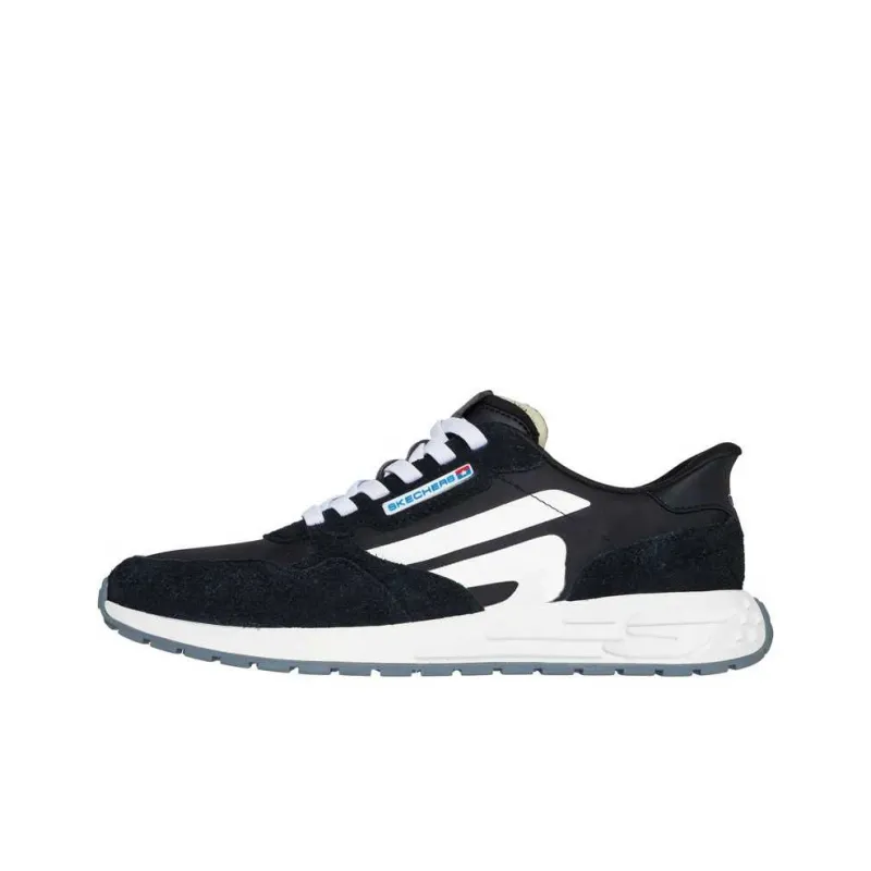 Skechers Slip ins Low Top Running Shoes Men's Black-0
