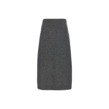 Brunello Cucinelli Casual Long Skirt Women's Dark Gray