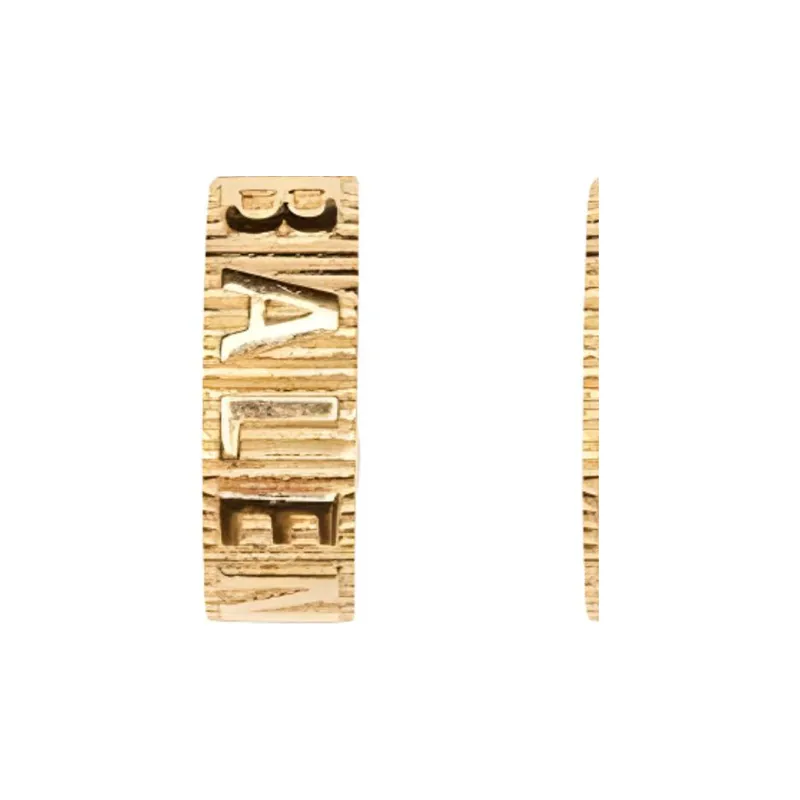 Balenciaga Earrings Unisex Gold-2