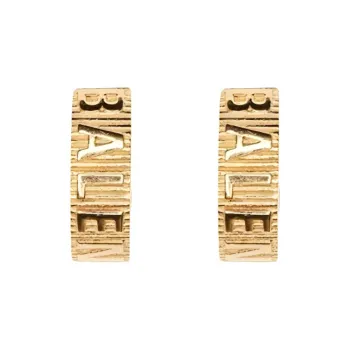 Balenciaga Earrings Unisex Gold
