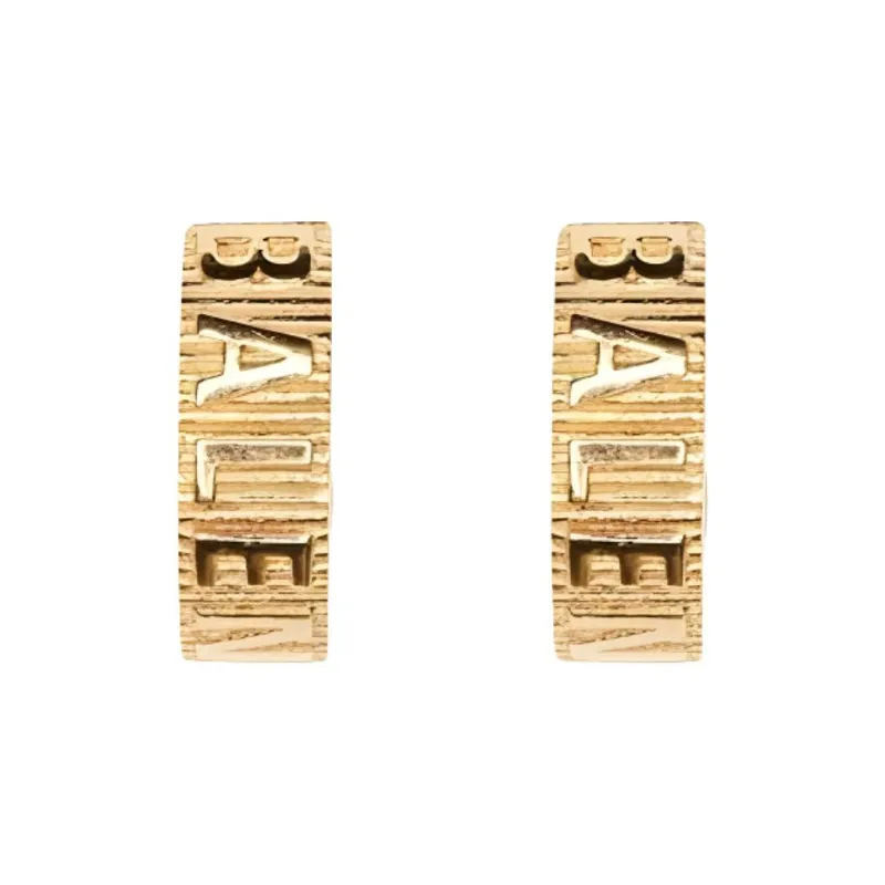 Balenciaga Earrings Unisex Gold-0