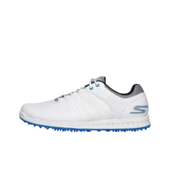 Skechers Go Golf Collection Low Top Golf Shoes Men's White Blue