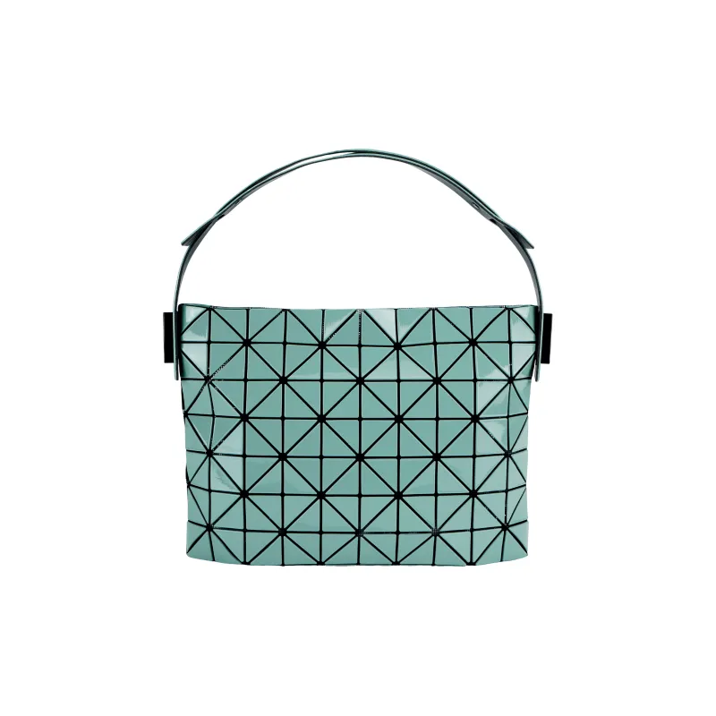 ISSEY MIYAKE Baguette Artificial Leather Tote Bag, Shopping Bag, Shoulder Bag, Handbag Medium Size Women's Grass Green-0