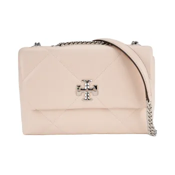 TORY BURCH Kira Diamond Quilt Small Convertible Shoulder Bag Soft Pink