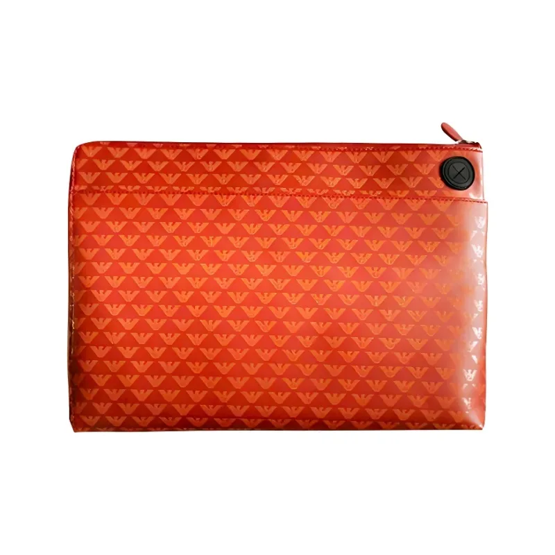 EMPORIO ARMANI Handbag Coin Purse Clutch Men's Orange-0