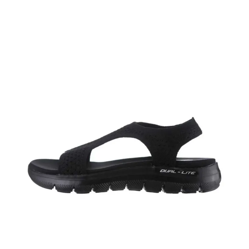 Skechers Flex Appeal 2.0 Roman Sandals Women's Black-0