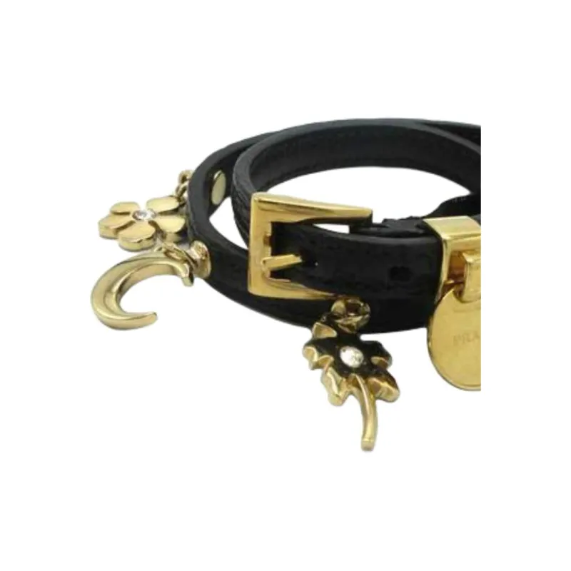 PRADA Metal Bracelets Women's Black-1