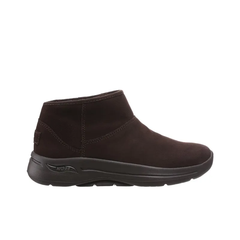 Skechers Go Walk Arch Fit Ankle Boots Women's Brown-1