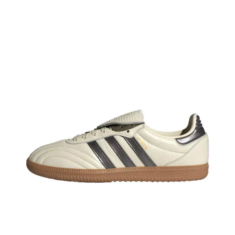Adidas Originals Samba LT Abrasion Resistant Low Top Skateboard Shoes Women's Beige Black-0