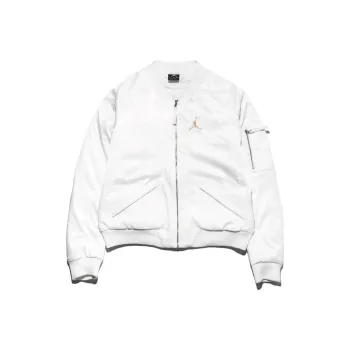 Jordan Women's Air Wings MA 1 Jacket White