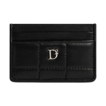 DSQUARED 2 Logo Plaque Quilted Card Holder