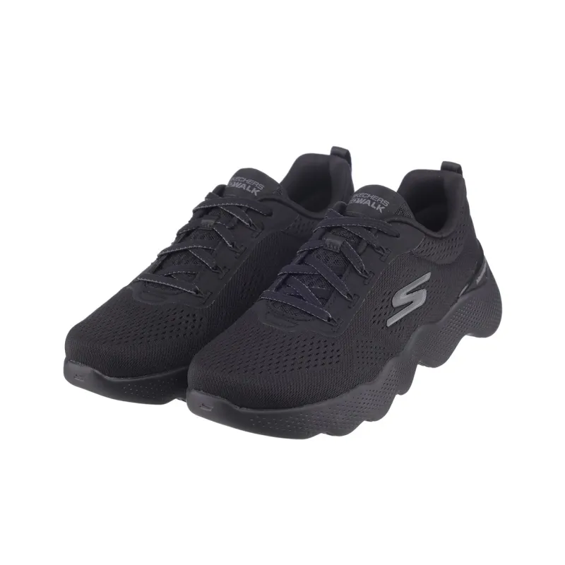 Skechers Go Walk Massage Fit Low Top Training Shoes Women's Black-2