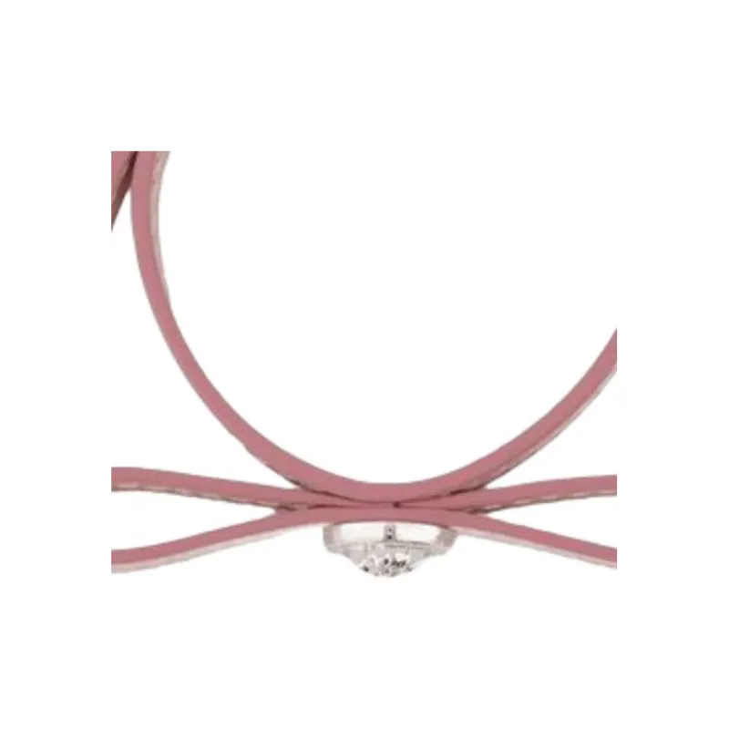 VERSACE Leather Bracelets Women's Pink-1