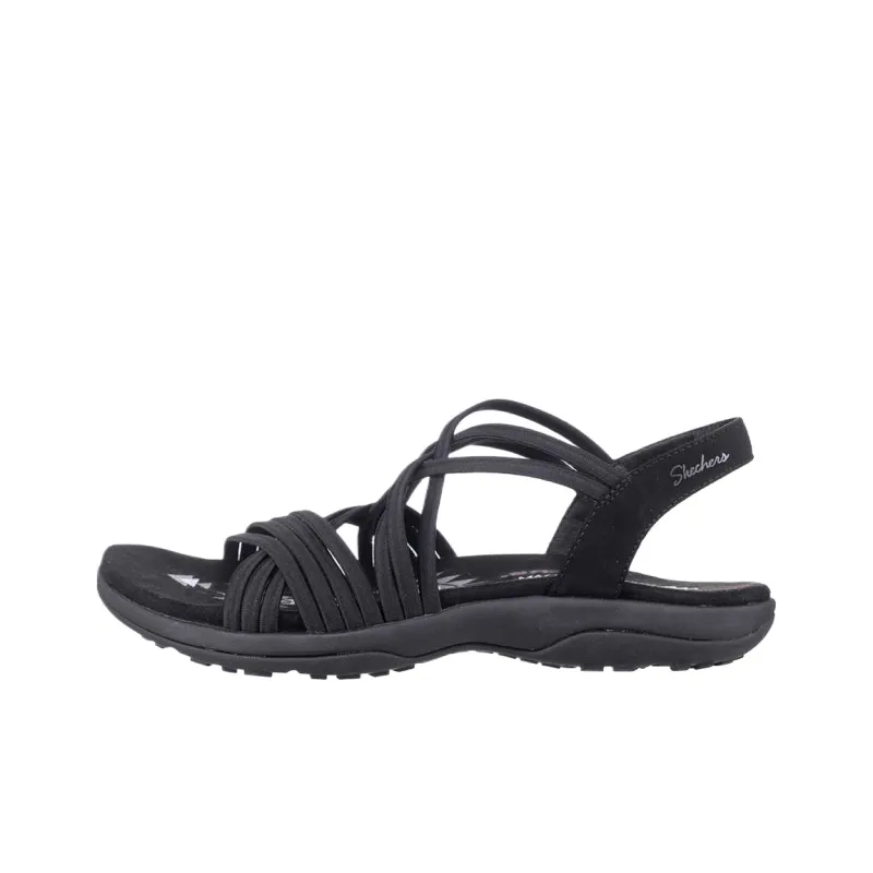 Skechers Reggae Slim One Strap Sandals Low Heel < 3cm Women's Black-0