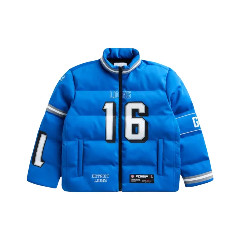 Off Season X Nfl Jared Goff Detroit Lions Player Puffer Jacket-0