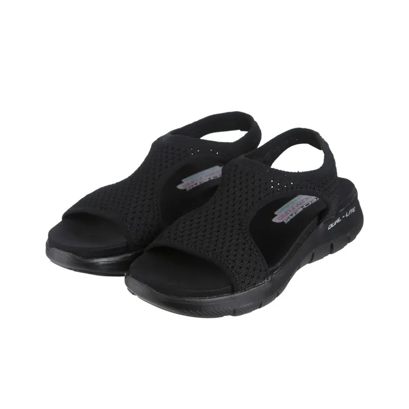 Skechers Flex Appeal 2.0 Roman Sandals Women's Black-2