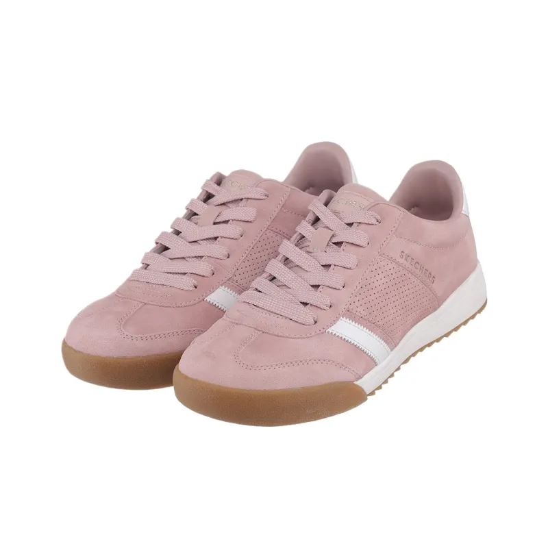 Skechers ZINGER Low Top Skateboard Shoes Women's Pink-1