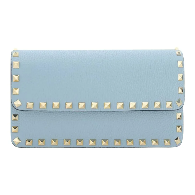 Garavani Rockstud Foldover Top Clutch Bag-1
