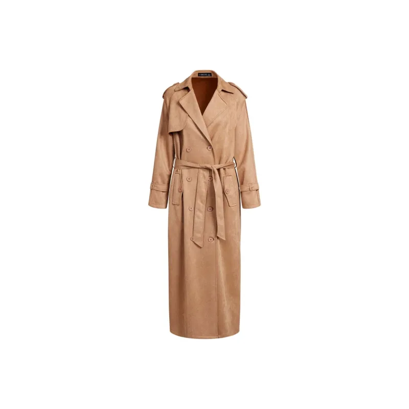 Lioness Trench Coats Women's Coffee-0