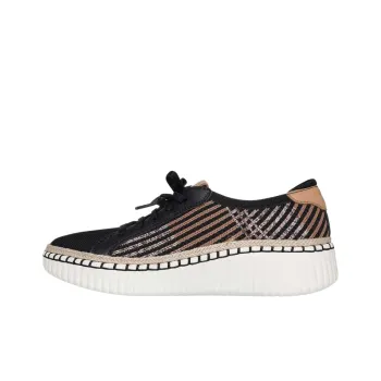 Skechers Wilshire Blvd Low Top Casual Shoes Women's Brown Black