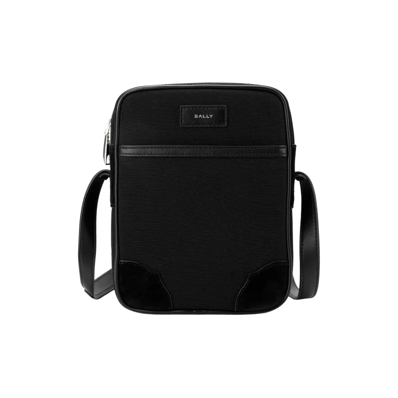 BALLY Nylon Messenger Bag Crossbody Bag Shoulder Bag Men's Black-0