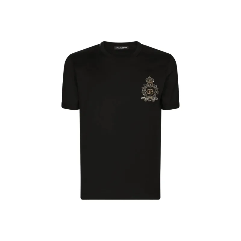 Dolce & Gabbana Heraldic patch Cotton T shirt-0