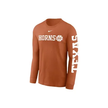 Nike Texas Longhorns Basketball Icon Men's Nike College Long Sleeve T Shirt