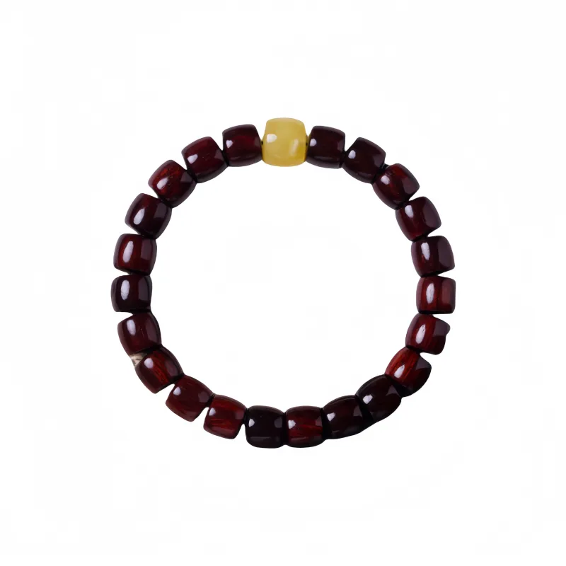 Noritake Small Leaf Red Sandalwood Bracelets Unisex-0