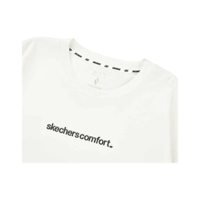 Skechers Sports Life Collection T Shirt Unisex Marshmallow White-2