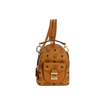 MCM Patricia Backpack Visetos Cognac
