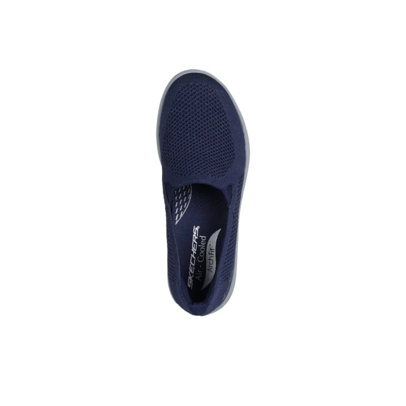 Skechers Arch Fit Laguna Low Top Casual Shoes Women's Blue-4