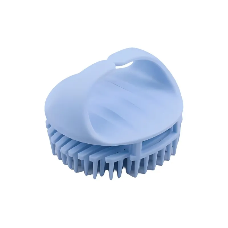 ZHENZI Hair Brush And Shampooing Tool Silicone Comb Massage Cleansing Scalp Itch Relief-12